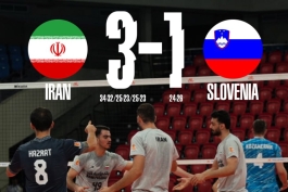 عکس از بازی دوستانه اسلوونی و ایران در فیلیپین