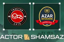 عکس از لوگوهای تقابل شمس آذر و تراکتور