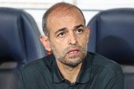 عکس از محرم نویدکیا سرمربی سپاهان در بازی مقابل پرسپولیس