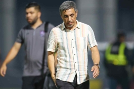 عکس از رسول خطیبی سرمربی تیم مس رفسنجان