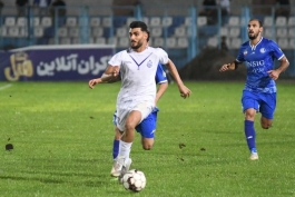 عکس از رضا غندی پور مهاجم ملوان