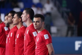 عکس از سالار آقاپور بازیکن تیم ملی فوتسال ایران در جام جهانی ۲۰۲۴