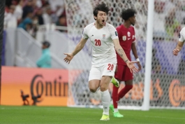 عکس از سردار آزمون مهاجم تیم ملی ایران