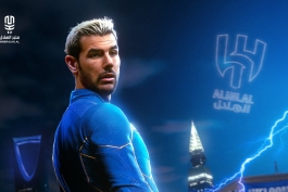 عکس از تئو هرناندز با لباس الهلال