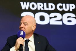 جیانی اینفانتینو رئيس فیفا در کنفرانس خبری - فیفا