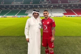مارکو وراتی در پیراهن العربی قطر