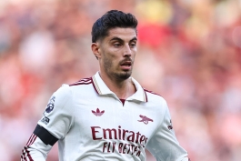 کای هاورتس در بازی منچستریونایتد و آرسنال