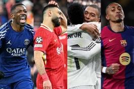 نامزدهای نهایی گلوب ساکر - رافینیا - کیلیان امباپه - محمد صلاح - عثمان دمبله