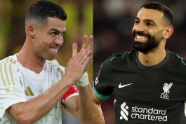 محمد صلاح در پیراهن لیورپول - کریستیانو رونالدو در پیراهن پرتغال