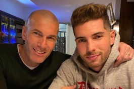 لوکا زیدان و پدرش زین الدین زیدان 