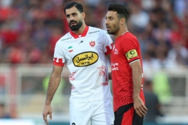 محمدحسین کنعانی زادگان مدافع پرسپولیس و تیم ملی ایران - شجاع خلیل زاده مدافع میانی تراکتور و تیم ملی ایران - بازیکن سابق پرسپولیس - لیگ برتر ایران