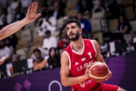 محمد امینی بازیکن تیم ملی بسکتبال ایران و بازیکن تیم نانسی و گزینه حضور در NBA - بسکتبال ایران و استرالیا - کاپ بسکتبال آسیا 2025