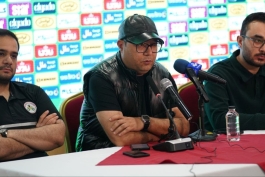 محمد ربیعی - سرمربی ذوب آهن - سرمربی سابق مس رفسنجان - نشست خبری پیش از بازی ذوب آهن و مس رفسنجان