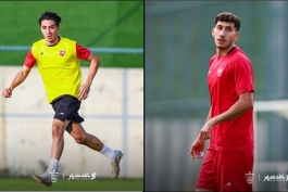 سهیل صحرایی مدافع میانی و راست پرسپولیس تهران - یعقوب براجعه وینگر و دفاع راست پرسپولیس تهران و تیم ملی امید ایران - لیگ برتر ایران