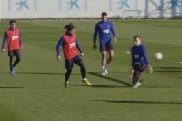 یه گل زیبا از گریژمان در تمرینات