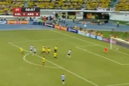 مسی در مقابل کلمبیا مقدماتی جام جهانی 2014 