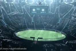 انیمیشن galaxy ۱۱ که بازی فوتبال انسان ها با فضایی ها را نشان می دهد و رونالدو و مسی در یک تیم هستند