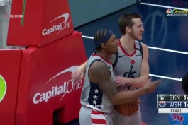 8 امتیاز بردلی بیل و راسل وستبروک در ۱۲ ثانیه پایانی مسابقه و کامبک ویزاردز