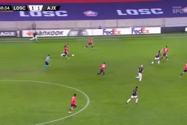 گل پیروزی بخش بریان بروبی به لیل دقیقه ۸۹(لیل ۱-۲ آژاکس)