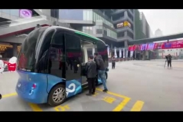 مینی بوس بدون راننده در چین.!