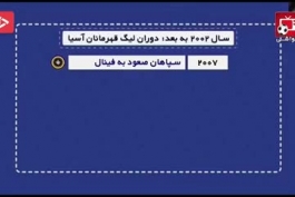 کلیپ عملکرد باشگاه های ایران در تاریخ ((جام قهرمانان آسیا)) در برنامه ی تلوزیونی زنده و قدیمیِ (ورزش و مردم)