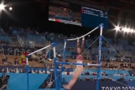 🇧🇪🇧🇪 نخستین مدال طلای بلژیک در المپیک با این اجرای Nina Derwael در رشته ی ژیمناستیک هنری حاصل شد 🇧🇪🇧🇪