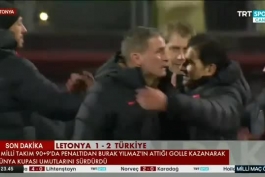 اشک های اشتفان کونتس پس از برد ترکیه مقابل لتونی