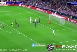 سوپر گل لواندوفسکی به بارسا در لیگ قهرمانان اروپا