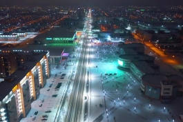 پتروپاول قزاقستان ( Петропавл ) در شبی زمستانی 