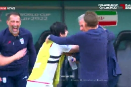 خوشحالی تاریخی سردار آزمون بعد گل چشمی 🤣🤣🤣 چند دیقه دیگه کیروش خفه شده بود🤣🤣