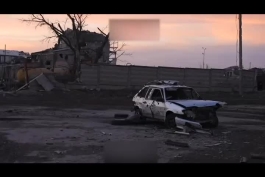 ویدئو دردناک از شهر ویران شده سولدار در شمال باخموت اوکراین 