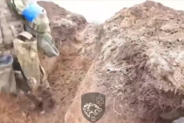 ویدئو از شرایط سخت سنگرهای ارتش اوکراین در جبهه باخموت 