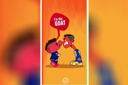 انیمیشن تلخ: وقتی مسی و رونالدو بعد یک دهه تاریخ سازی همدیگر را در آغوش میگیرند