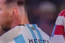 توف کردن سانابریا به مسی و واکنش اون.بازی امشب پاراگوئه آرژانتین