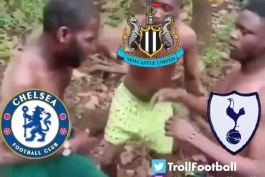 چلسی 4-1 تاتنهام رو برد. تاتنهام 4-1 نیوکاسل رو برد. نیوکاسل 4-1 چلسی رو برد.😄😄