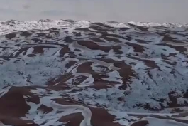  برف در کویر مرنجاب