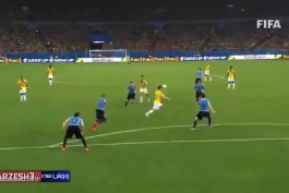 زیباترین گل تاریخ جام جهانی که توسط خامس رودریگز مقابل اروگوئه به ثمر رسید و برنده جایزه پوشکاش شد!