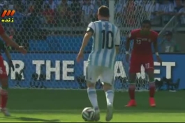 زیباترین گل تاریخ جام جهانی که توسط لیونل مسی مقابل ایران به ثمر رسید اما توپ طلا به کریستیانو رونالدو رسید!