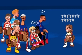 انیمیشن جدید حمید سحری از مقایسه تعداد چمپیونزلیگ ( لیگ قهرمانان اروپا) های رئال مادرید و بقیه تیم های چمپیونزلیگ