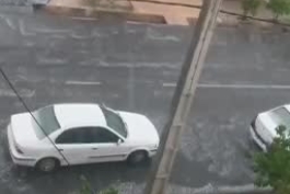 ویدئو / باران سیل آسا در شیراز و کرمان