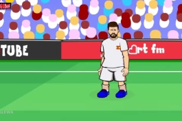 انیمیشن طنز دیدار تیم های اسپانیا و ایران در جام جهانی 2018