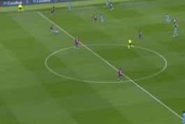 صحنه مشکوک بازی بارسلونا