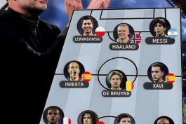 ترکیب منتخب بهترین شاگردان پپ گواردیولا با حضور ابر ستاره آرژانتینی لیونل مسی و غول نروژی ارلینگ هالند 