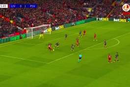 گل دومنیک سوبوسلای به آیندهوون ( لیورپول 1-1 آیندهوون) 