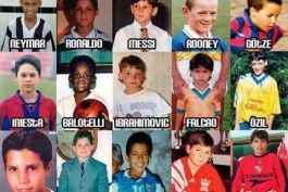 عکس دوران کودکی 15 بازیکن بزرگ فوتبال دنیا در یک قاب