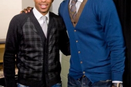 تیه ری آنری در کنار لبرون جیمز (بسکتبالیست مشهور آمریکا) - Thierry Henry & LeBron James