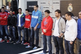 بازگشایی مجدد فروشگاه آدیداس در سانتیاگو برنابئو با حضور بازیکنان رئال (عکس)