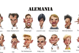 کاریکاتور تیم‌  فوتبال آلمان 