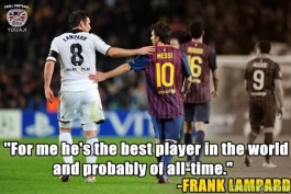 نظر لمپارد در مورد بهترین بازیکن دنیا 