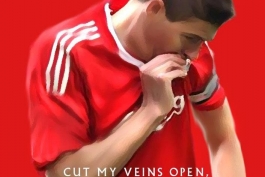 CUT MY VEINS OPEN,AND I BLEED LIVERPOOL RED